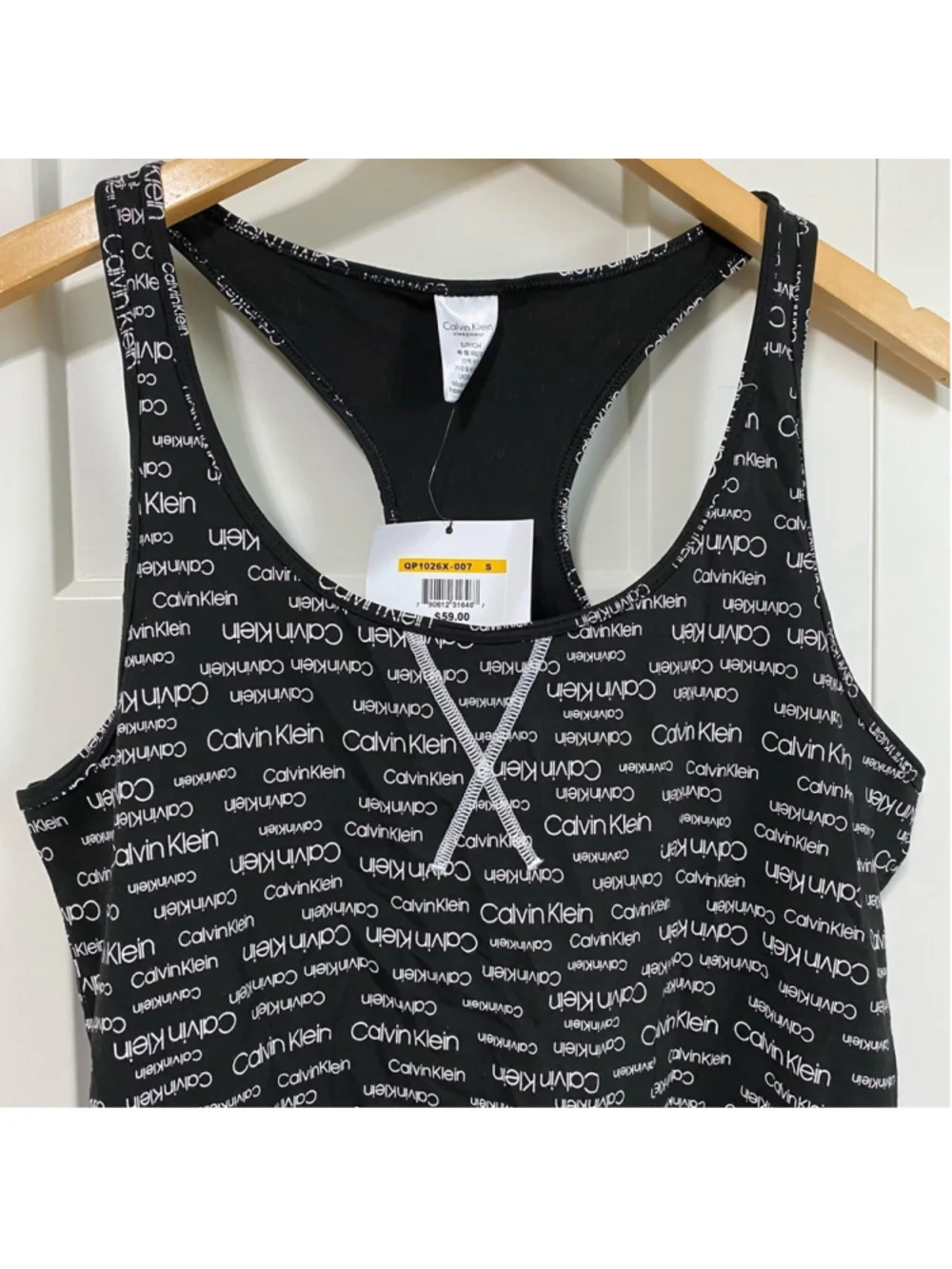 Calvin Klein sleepwear tank top black white size small NWT - Picture 2 of 8